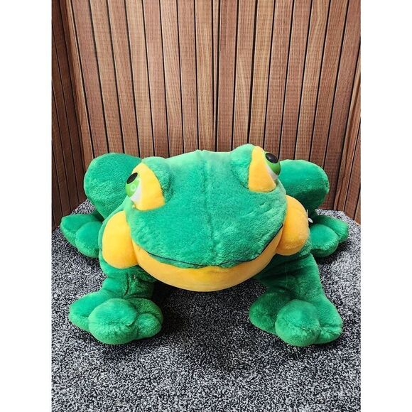 Large Retro Plush Frog #A78 - Picture 1 of 10